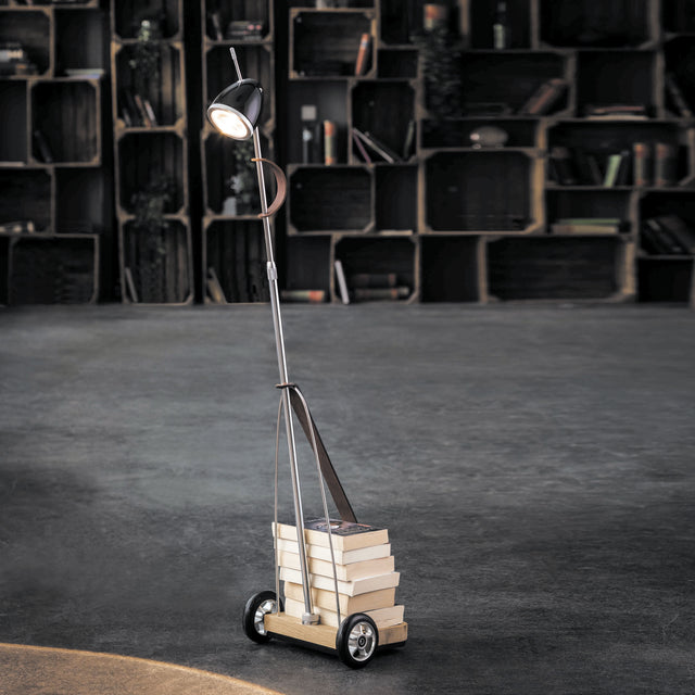 JULES VERNE - Mobile floor lamp with Ylux lamp